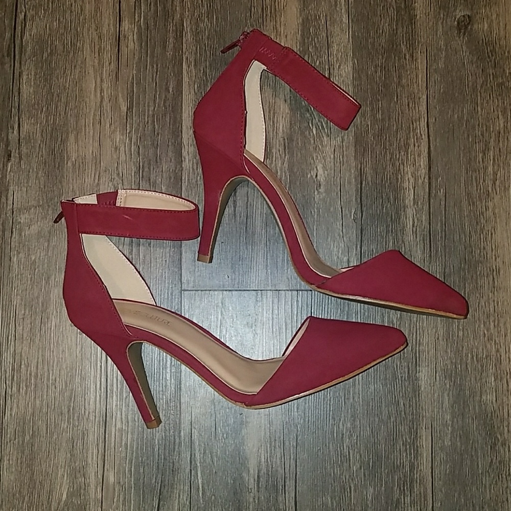 Love Culture Maroon Burgundy High Heels